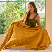 Cozy Cable Knit Throw