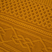 Cozy Cable Knit Throw