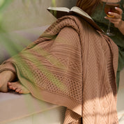 Cozy Cable Knit Throw
