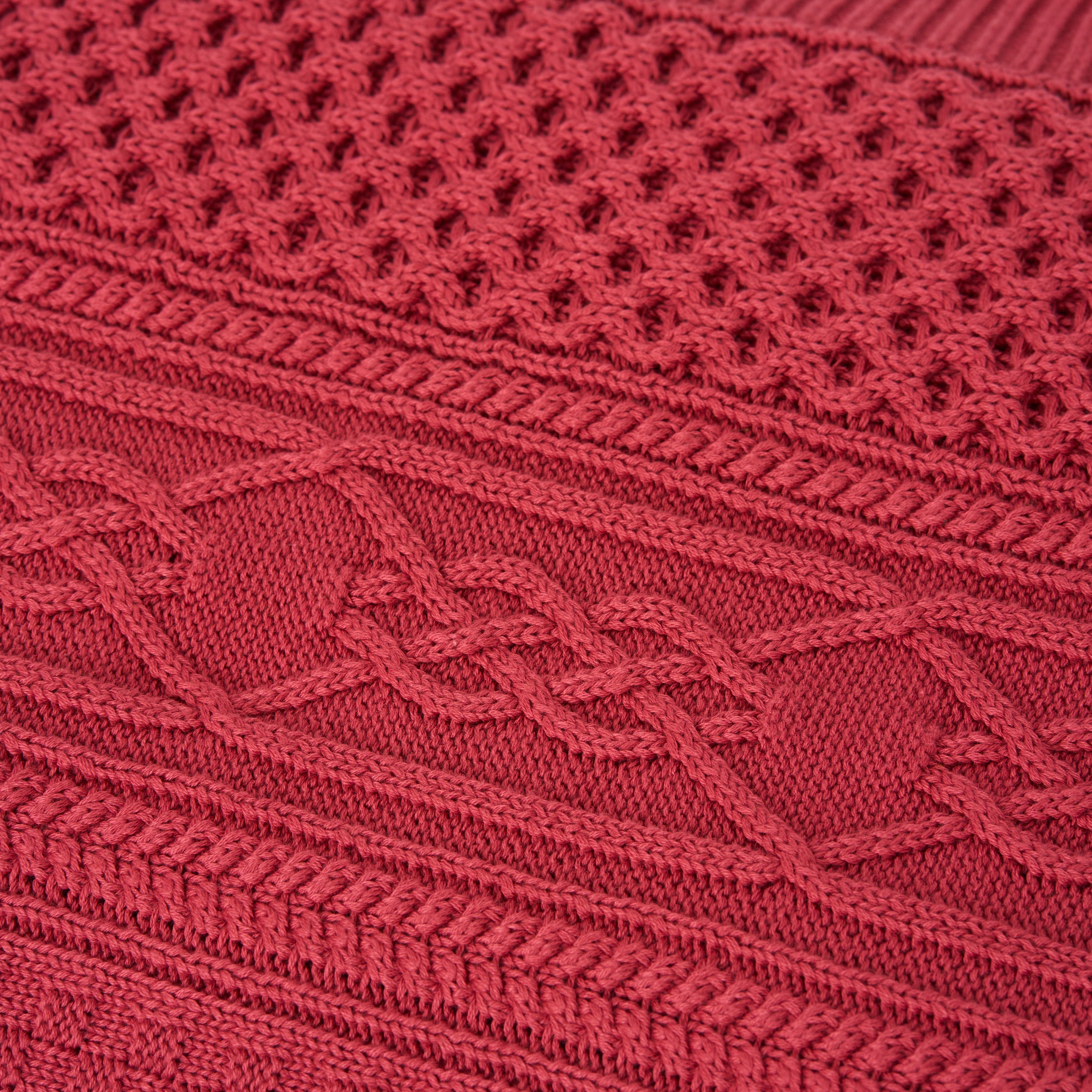 Cozy Cable Knit Throw